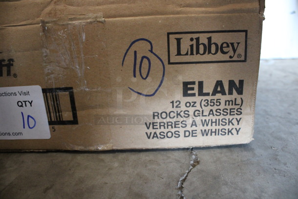 10 BRAND NEW IN BOX! Libbey Elan j12 oz Rocks Glasses. 3.75x3.75x4 10 Times Your Bid! - Image 3 of 3