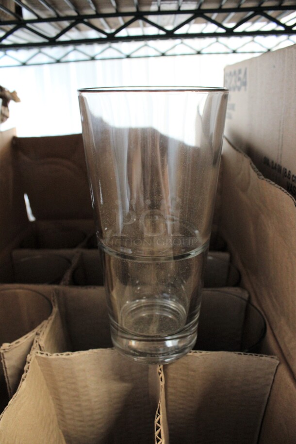 9 BRAND NEW IN BOX! Libbey 15717 Endeavor 20 oz Cooler Glasses. 3.5x3.5x7. 9 Times Your Bid!