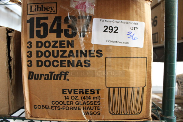 36 BRAND NEW IN BOX! Libbey 15437 Everest 14 oz Cooler Glasses. 3.25x3.25x4.75. 36 Times Your Bid! - Image 3 of 3