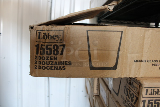 24 BRAND NEW IN BOX! Libbey 15587 12 oz Mixing Glass Double Old Fashioned Glasses. 3.5x3.5x3.75. 24 Times Your Bid! - Image 3 of 4