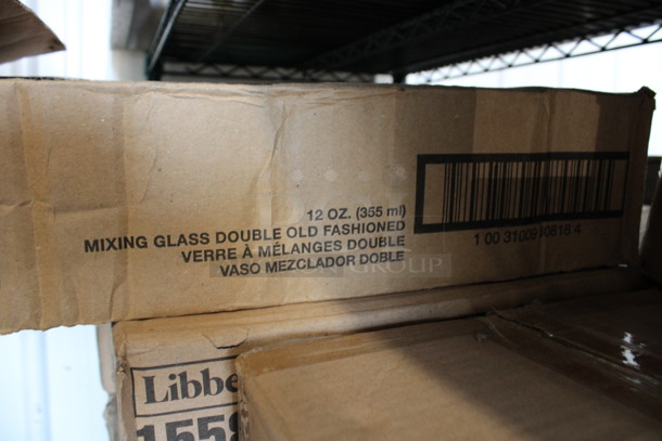 24 BRAND NEW IN BOX! Libbey 15587 12 oz Mixing Glass Double Old Fashioned Glasses. 3.5x3.5x3.75. 24 Times Your Bid! - Image 4 of 4