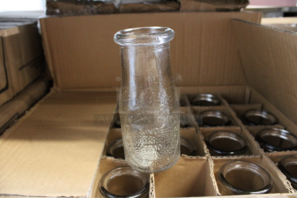 23 BRAND NEW IN BOX! Libbey 70355 Heritage Milk Bottle 7 oz Glasses. 2.5x2.5x5.25. 23 Times Your Bid! - Image 1 of 4