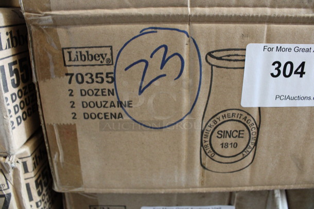 23 BRAND NEW IN BOX! Libbey 70355 Heritage Milk Bottle 7 oz Glasses. 2.5x2.5x5.25. 23 Times Your Bid! - Image 4 of 4