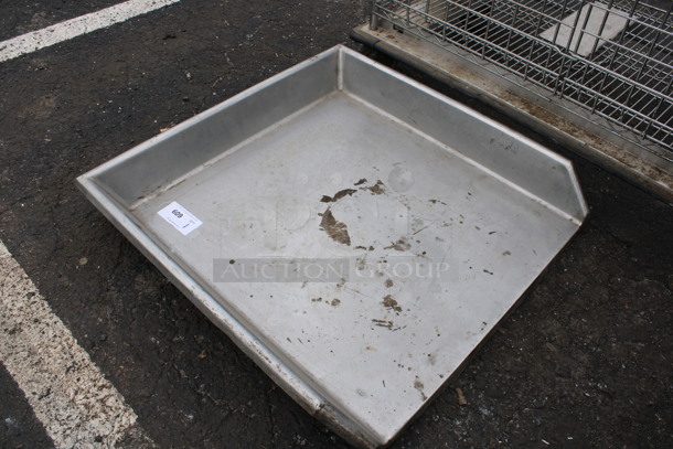 Stainless Steel Left Side Dishwasher Table. No Legs. 33x33x5 - Image 3 of 3