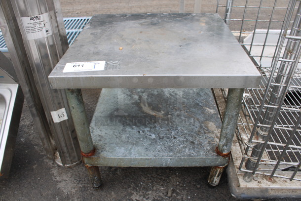 Stainless Steel Commercial Equipment Stand w/ Metal Under Shelf. 20x20x20 - Image 1 of 3