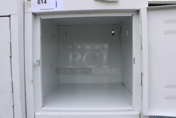 White Metal 5 Cubby Locker w/ Contents. 15x18x66 - Image 4 of 7