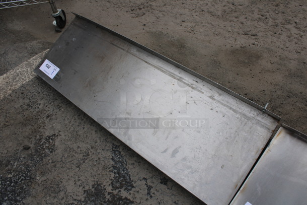 Stainless Steel Shelf w/ Wall Mount Brackets. 36x12x10 - Image 3 of 3