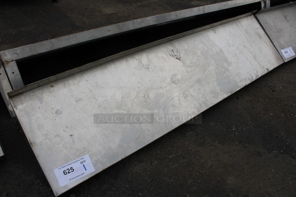 Stainless Steel Shelf w/ Wall Mount Brackets. 48x12x10 - Image 1 of 3