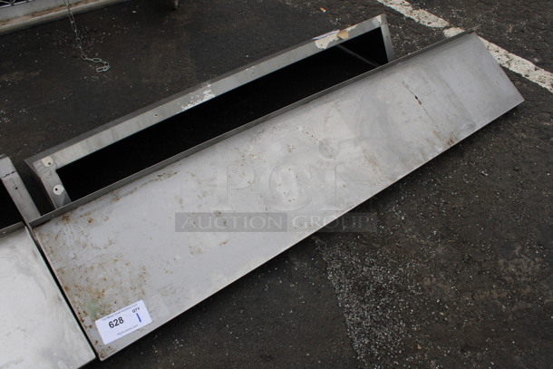 Stainless Steel Shelf w/ Wall Mount Brackets. 60x12x10 - Image 1 of 3