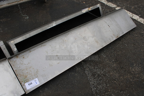 Stainless Steel Shelf w/ Wall Mount Brackets. 60x12x10