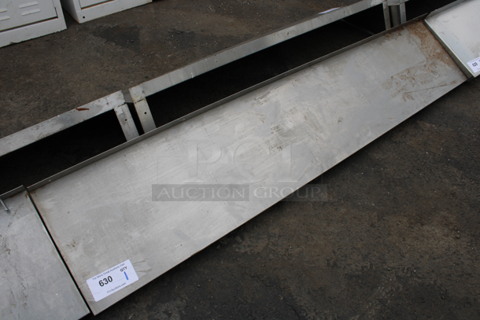 Stainless Steel Shelf w/ Wall Mount Brackets. 60x12x10