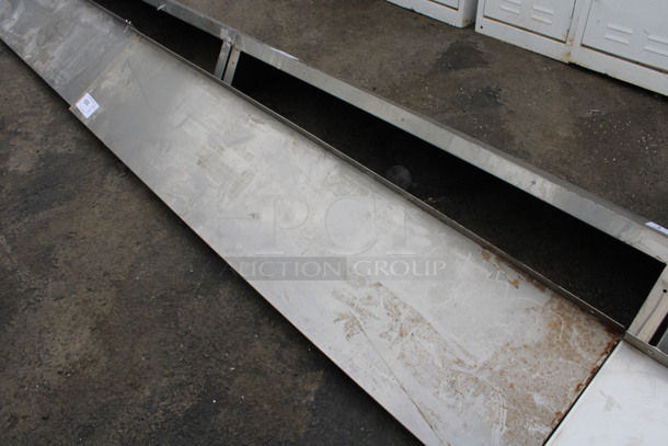 Stainless Steel Shelf w/ Wall Mount Brackets. 60x12x10 - Image 3 of 3