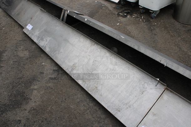 Stainless Steel Shelf w/ Wall Mount Brackets. 60x12x10 - Image 3 of 3