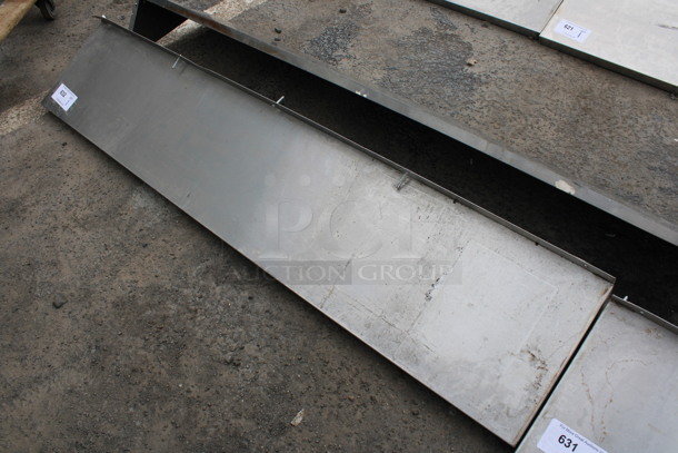 Stainless Steel Shelf w/ Wall Mount Brackets. 60x12x10 - Image 2 of 3