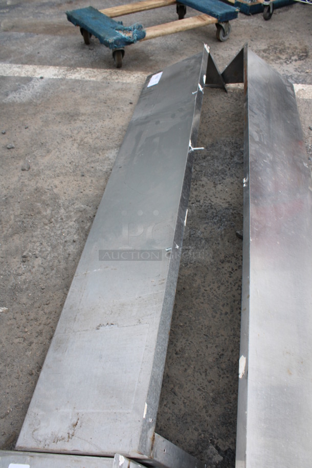 Stainless Steel Shelf w/ Wall Mount Brackets. 60x12x10 - Image 3 of 3