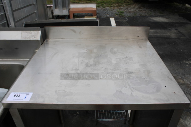 Stainless Steel Commercial Table w/ Back Splash. 31x26x43 - Image 4 of 4