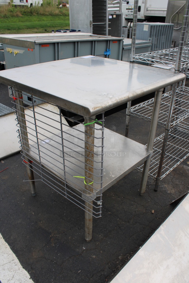 Stainless Steel Table w/ Metal Under Shelf. 30x30x35.5 - Image 2 of 3