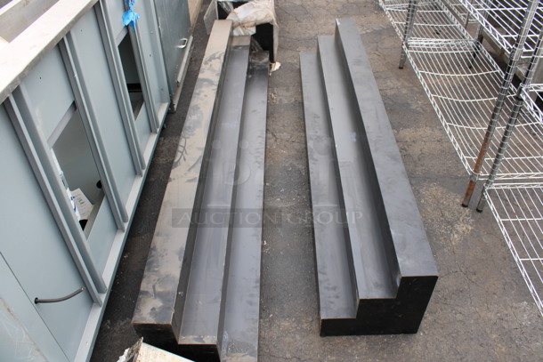 2 Black 3 Tier Bottle Displays. 79.5x12x12. 2 Times Your Bid! - Image 2 of 3