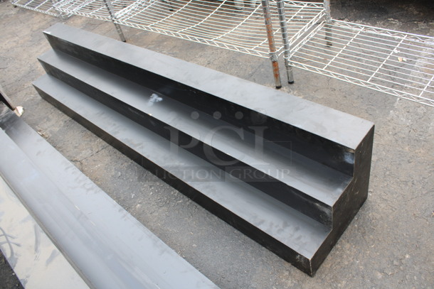 2 Black 3 Tier Bottle Displays. 69x12x12. 2 Times Your Bid! - Image 3 of 3