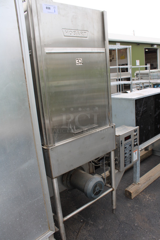 Hobart Model AM147 Stainless Steel Commercial Straight Pass Through Dishwasher. 208-240 Volts, 3 Phase. 42x27x75 - Image 2 of 7