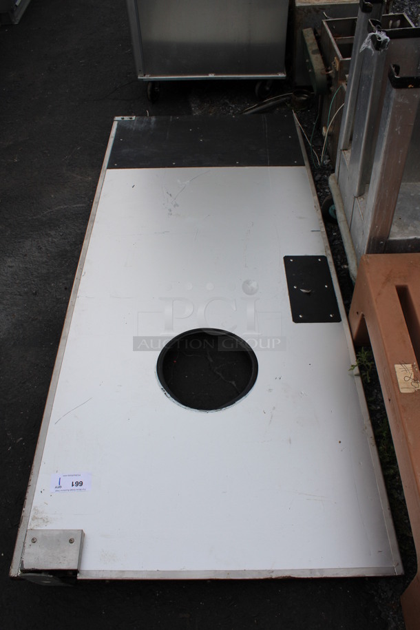 Metal Swinging Kitchen Door. 35x6.5x82 - Image 2 of 4