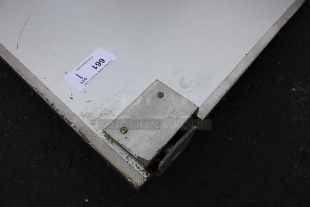 Metal Swinging Kitchen Door. 35x6.5x82 - Image 3 of 4