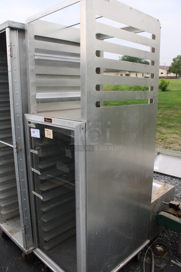 Lockwood Metal Commercial Enclosed Pan Rack on Commercial Casters. 25x30x71 - Image 4 of 5