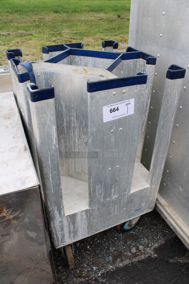 Metal Dish Cart on Commercial Casters. 19x19x31.5 - Image 2 of 3