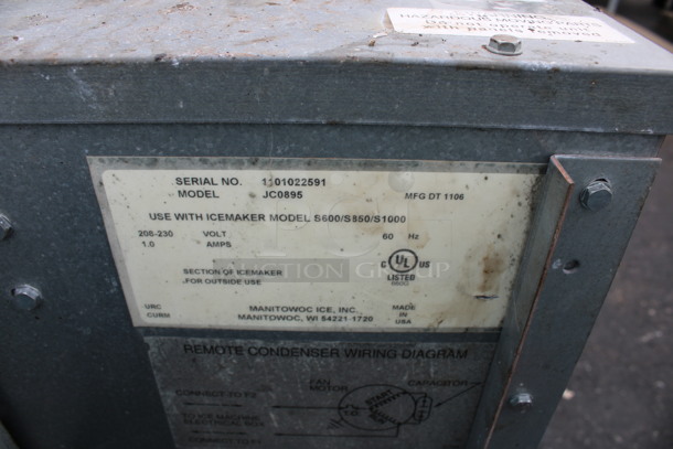 Manitowoc Model JC0895 Metal Commercial Remote Condenser. 208-230 Volts, 1 Phase. 31x24.5x31 - Image 5 of 5