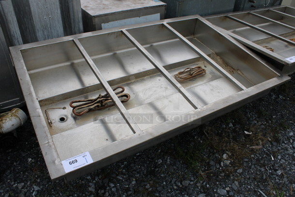 Stainless Steel Commercial Steam Table Drop In. 55x35x19