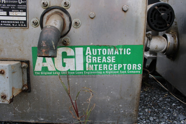 AGI Automatic Grease Interceptor Model 20L-R Stainless Steel Grease Trap. 33x20x18 - Image 5 of 6