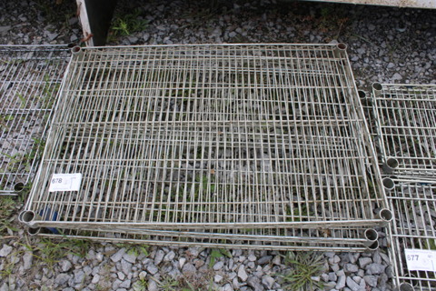 ALL ONE MONEY! Lot of 3 Chrome Finish Shelves! 36x24x1.5