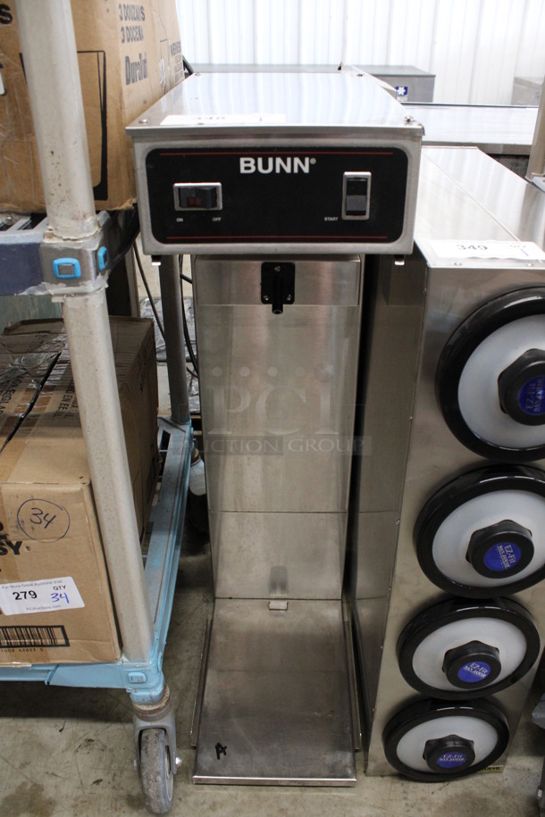 Bunn Model TU3Q/TD4T Stainless Steel Commercial Countertop Iced Tea Machine. 120 Volts, 1 Phase. 9.5x18x34.5