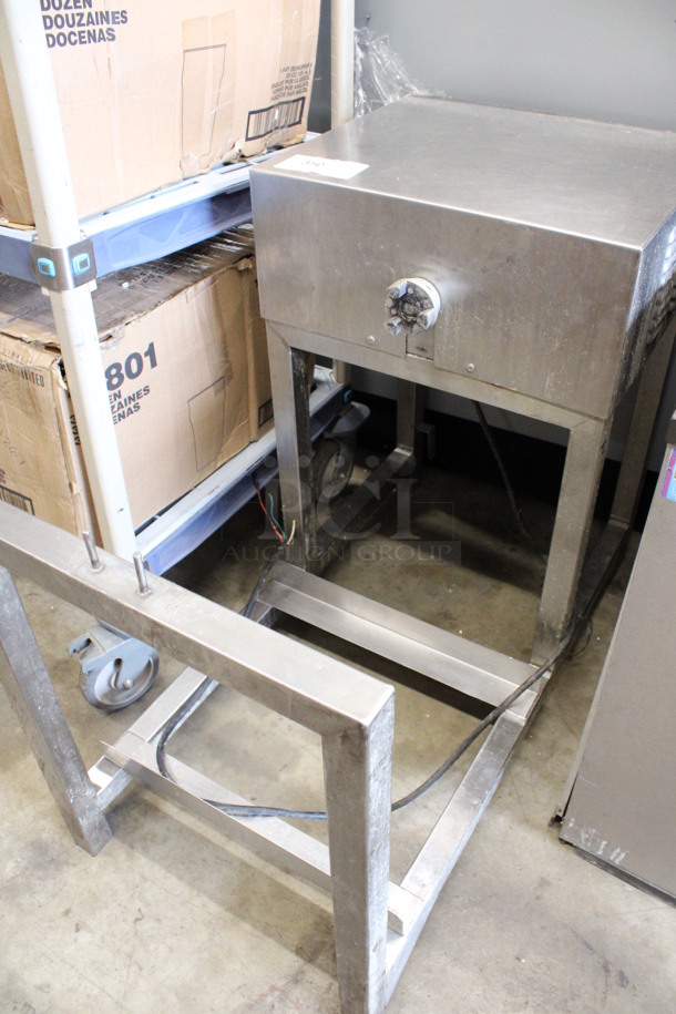 Stainless Steel Commercial Tumbler Frame. 18.5x36.5x29. Cannot Test - Unit Was Previously Hardwired - Image 2 of 6