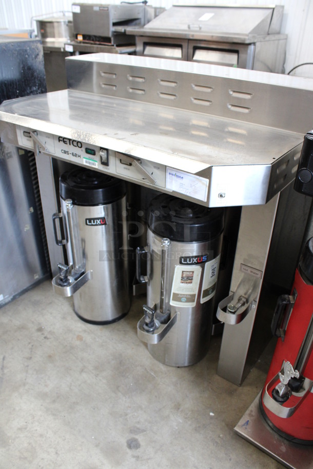 Fetco Model CBS-62H Stainless Steel Commercial Countertop Coffee Machine w/ 2 Coffee Server Satellites. 35.5x22.5x36 - Image 2 of 7