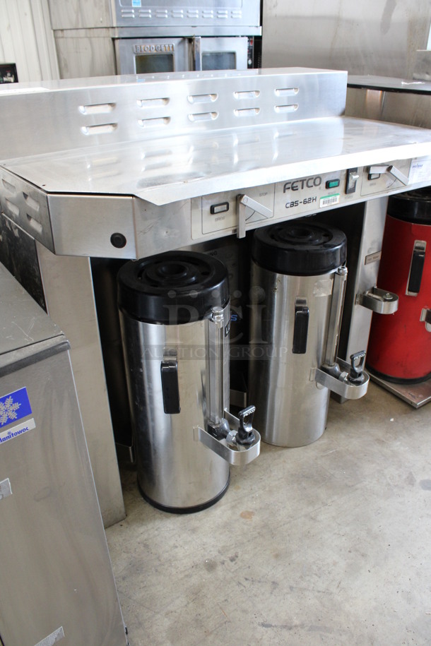 Fetco Model CBS-62H Stainless Steel Commercial Countertop Coffee Machine w/ 2 Coffee Server Satellites. 35.5x22.5x36 - Image 3 of 7