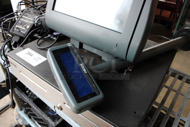 ALL ONE MONEY! Lot of Micros 15" POS Monitor, Micros Customer Screen and Metal Cash Drawer! - Image 4 of 5