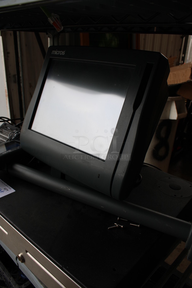 ALL ONE MONEY! Lot of Micros 15" POS Monitor, Micros Customer Screen and Metal Cash Drawer! - Image 5 of 5