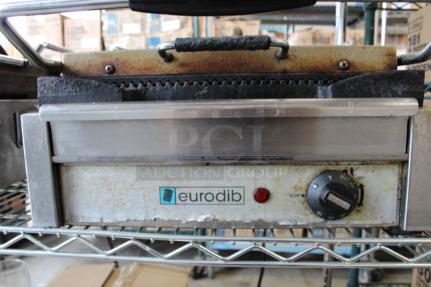 Eurodib Model SFE02345-120 Stainless Steel Commercial Countertop Panini Press. 120 Volts, 1 Phase. 20x18x9. Tested and Working! - Image 3 of 7