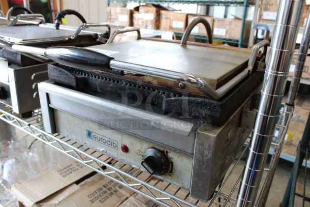 Eurodib Model SFE02345-120 Stainless Steel Commercial Countertop Panini Press. 120 Volts, 1 Phase. 20x18x9. Tested and Working! - Image 4 of 7