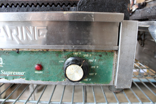 Waring Model WPG250 Stainless Steel Commercial Countertop Panini Press. 120 Volts, 1 Phase. 19x17x9. Tested and Working! - Image 2 of 7