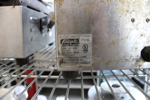 Waring Model WPG250 Stainless Steel Commercial Countertop Panini Press. 120 Volts, 1 Phase. 19x17x9. Tested and Working! - Image 6 of 7