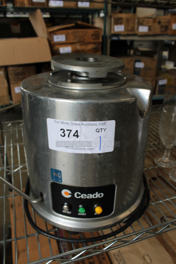 Ceado Stainless Steel Commercial Countertop Juicer Base. 10x10x12. Tested and Does Not Power On