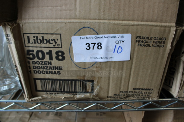 10 BRAND NEW IN BOX! Libbey 5018 14 oz Paneled Mugs. 5x3.5x6.5. 10 Times Your Bid! - Image 4 of 4