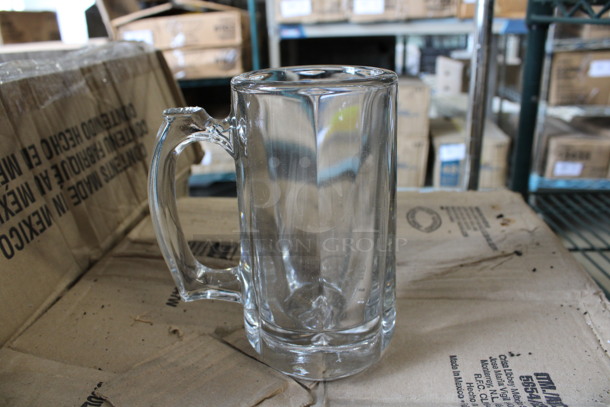 11 BRAND NEW IN BOX! Libbey 5205 10 oz Glass Mugs. 4.5x3x5.5. 11 Times Your Bid!