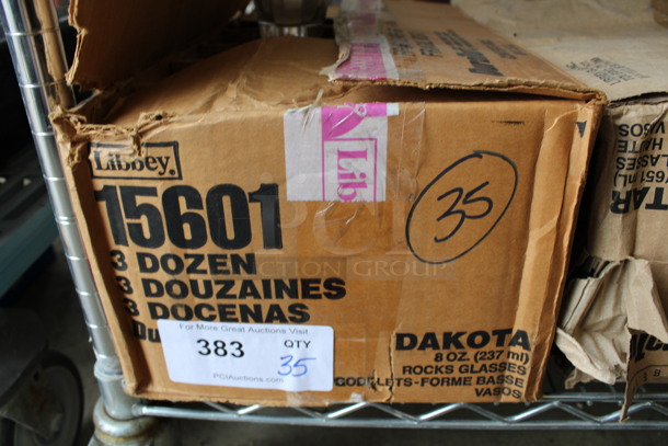 35 BRAND NEW IN BOX! Libbey 15601 Dakota 8 oz Rocks Glasses. 3.25x3.25x3.5. 35 Times Your Bid! - Image 3 of 3