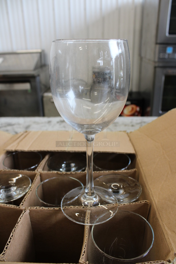 11 BRAND NEW IN BOX! Libbey 7502 Vina 12 oz White Wine Glasses. 3.5x3.5x8. 11 Times Your Bid!