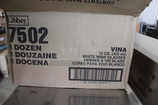 11 BRAND NEW IN BOX! Libbey 7502 Vina 12 oz White Wine Glasses. 3.5x3.5x8. 11 Times Your Bid! - Image 3 of 3