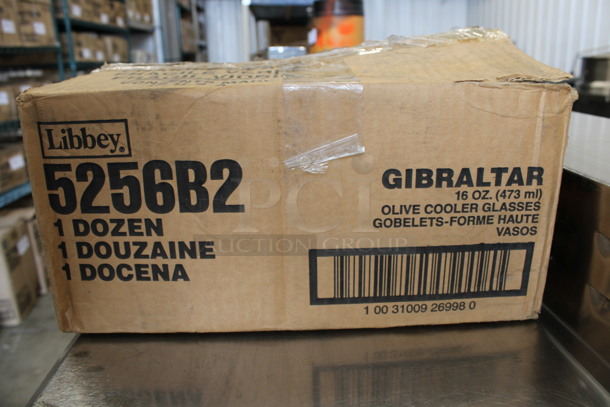 12 BRAND NEW IN BOX! Libbey 5256B2 Gibraltar 16 oz Olive Cooler Glasses. 3.5x3.5x6.25. 12 Times Your Bid! - Image 3 of 3
