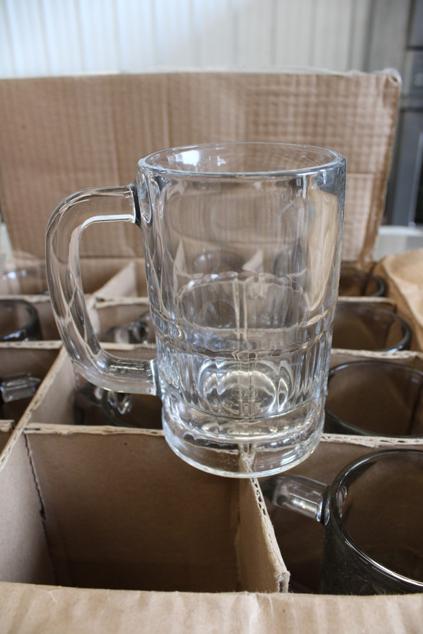 12 BRAND NEW IN BOX! Libbey 5364 12 oz Glass Mugs. 5x3.5x5.5. 12 Times Your Bid! - Image 1 of 3